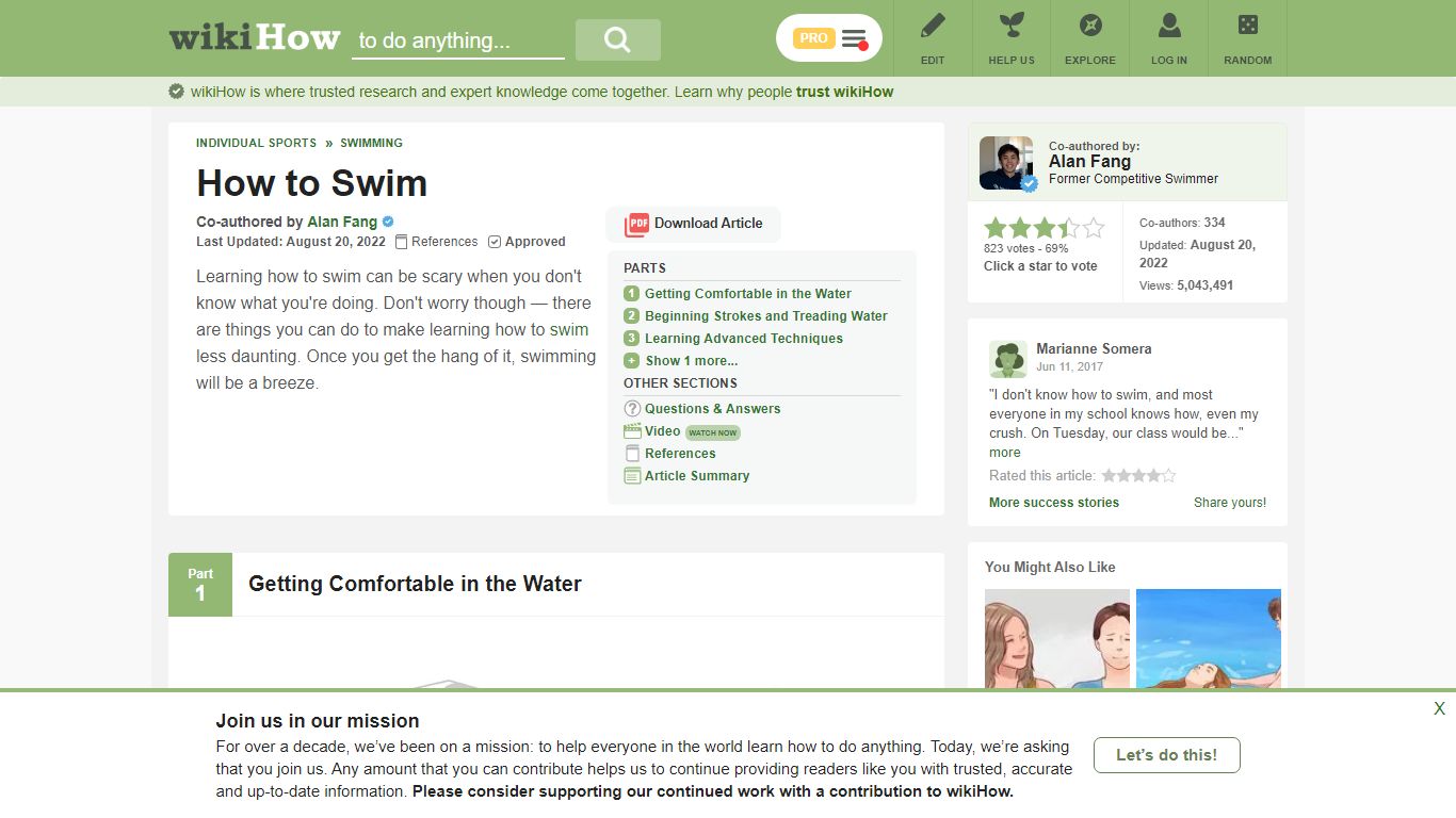 How to Swim: 13 Steps (with Pictures) - wikiHow